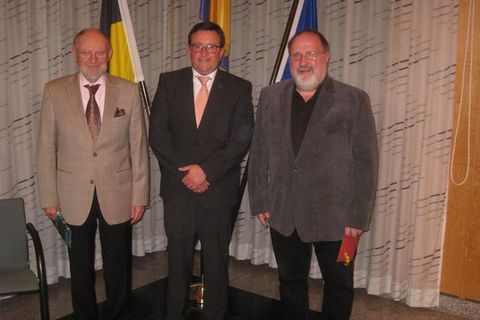 Rolf Sigloch, Bürgermeister Steiner und Ernst-Jürgen Schwab