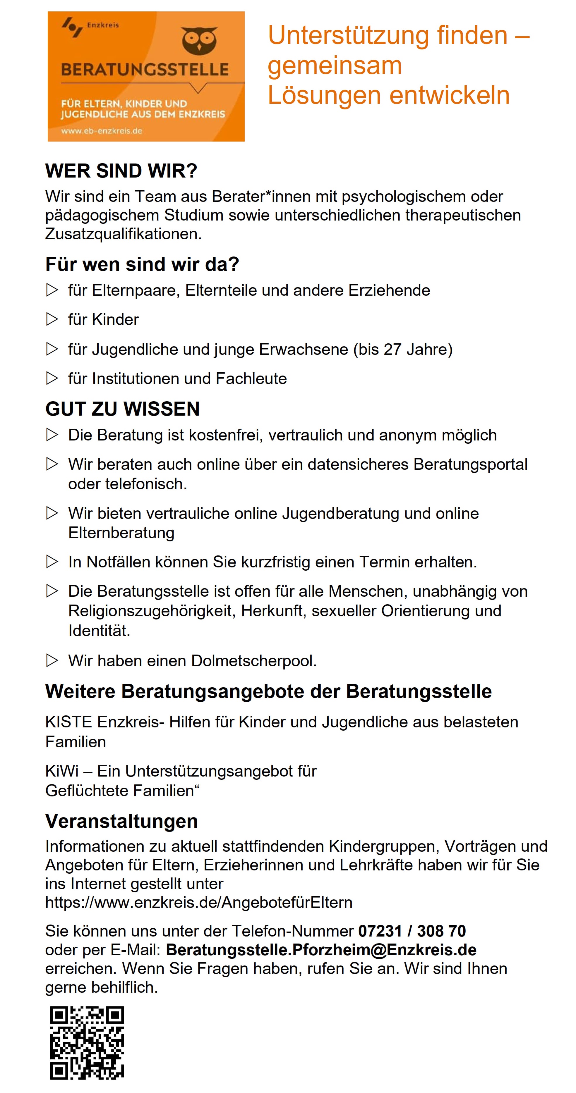 Vorstellung Beratungsstelle