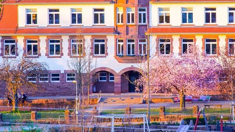 Eingang Schulgebäude