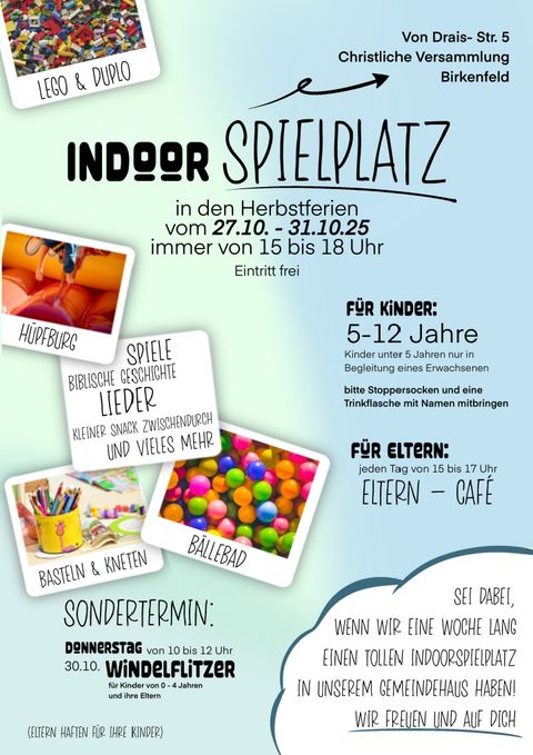 Einladung zum Indoor-Spielplatz